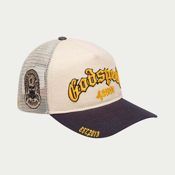GS Forever Trucker Hat (Bone/Yellow/Navy)