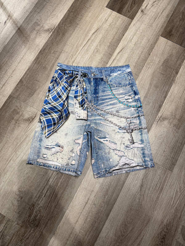 Bandana Printed Jorts