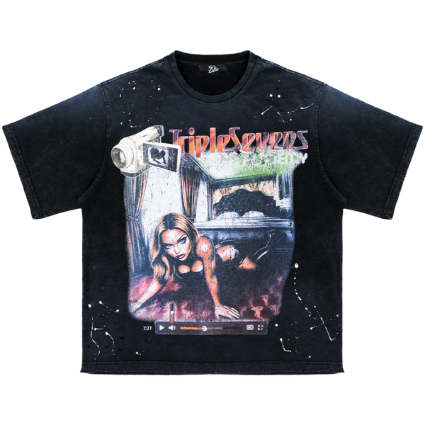 Triple Sevens Triple Camera Tee Black