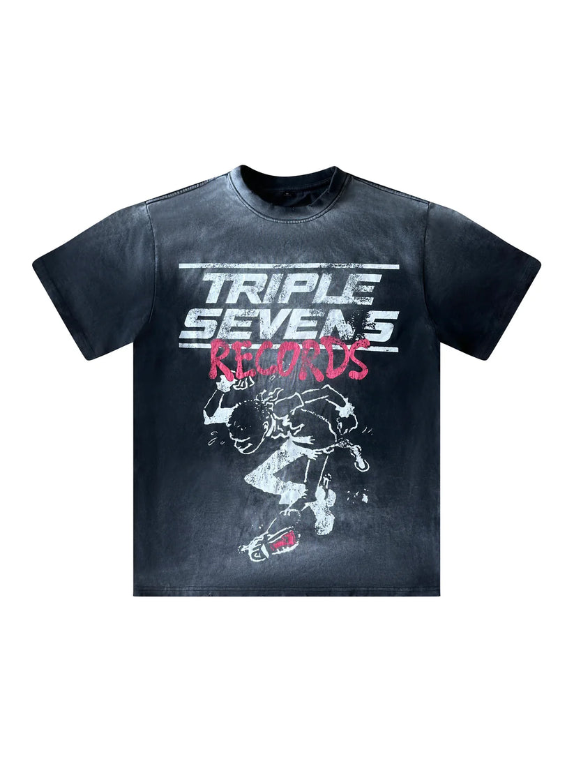 TRIPLE SEVENS RAGER TEE (COAL)