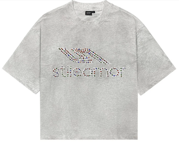 Grey Colorāto Rhinestone Tee