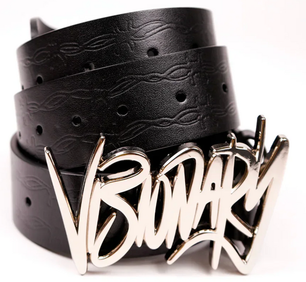 VISIONARY “BARBWIRE ” BELTS ( BLACK )
