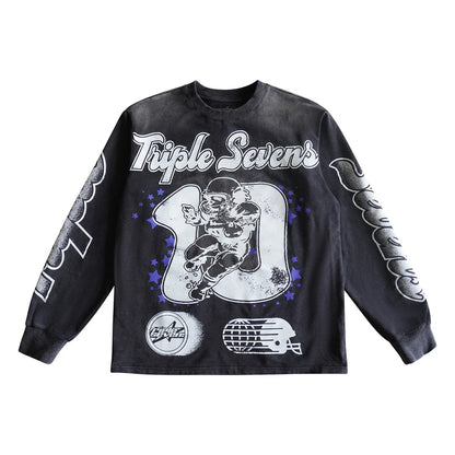 Triple Sevens ALL STAR LONG SLEEVE TEE [BLACK]