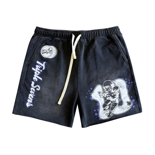 TRIPLE SEVENS ALL STAR JERSEY SHORTS [BLACK]